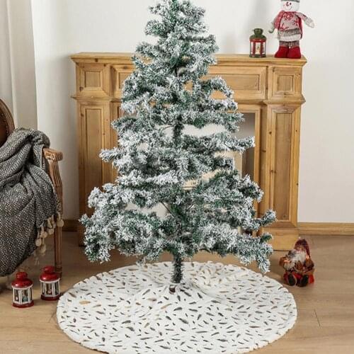 60% Dropshipping!!Christmas Tree Skirt Soft Exquisite Flannel Winter Large Christmas Tree Mat for Home