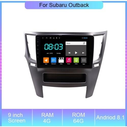 9'' Android 8.1 Car Navigation Radio Receiver Video Player For Subaru Outback Stereo Multimedia Player Auto Radio