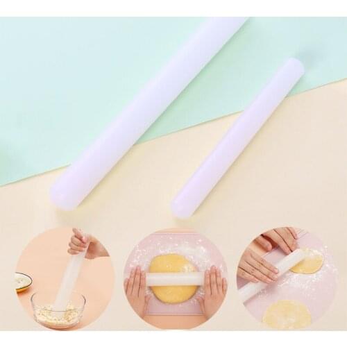 Non-stick Plastic Dough Roller Handmade Cupcake Rolling Pin Cake Pastry Roller Crafts Fondant Decorating Bakeware Baking Tools