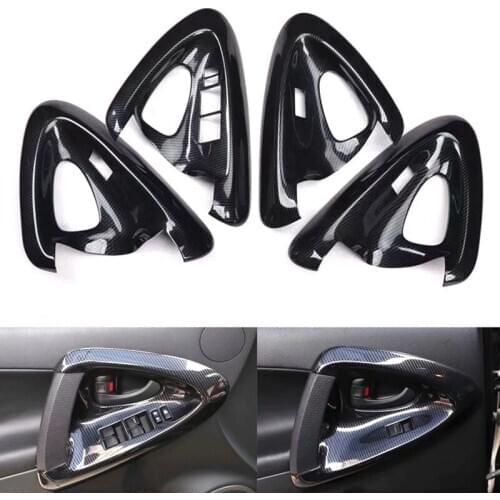 Car Interior Door Handle Window Lift Switch Panel Bezel Trim Styling for Toyota RAV4 2009-2013 LHD Auto
