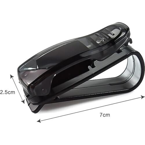 Car ABS Sun Visor Glasses Case Ticket Clip Support Sunglasses Holder Bracket Auto Interior Fastener Accessories