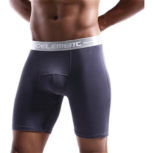 Mens Stretch Boxer Brief Underwear Breathable Stretch Underwear for Men Boy Modal Cotton Leg Boxers Set 4 Pack Plus size