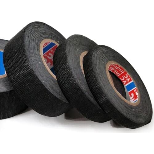 15m Electrical Insulation Tape 9/15/19/25/32 Width Heat-resistant Looms Wiring Harness Tape PET Bundle Flame Retardant Tape Home