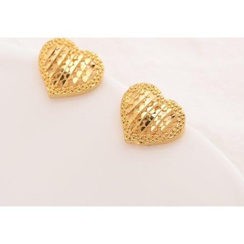 Love heart Earrings For Women Fashion Ear Jewelry Piercing Mini Gold Earings Korean Geometric Earring Girls Africa Gift