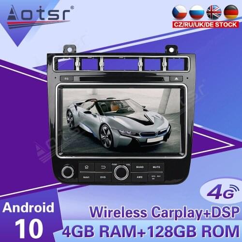 2 Din IPS Screen Android 10 DSP Car Multimedia Player For Volkswagen/VW TOUAREG 2010-2017 Navi Audio Radio WiF Stereo head unit