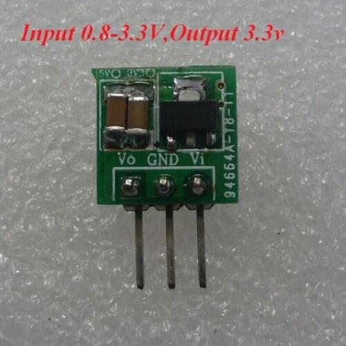 CE012 2pcs mini DC-DC Converter 1V 1.3V 1.5V 1.8V 2.5V 3V to DC 3.3V Step-UP Boost Power Supply Module For Breadboard UNO DUE