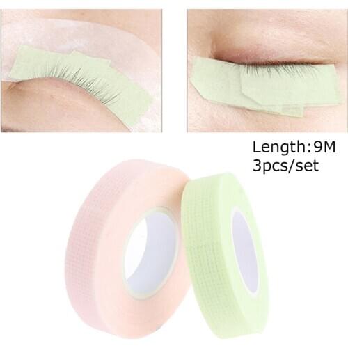 3Roll Breathable Eyelash Extension Lint Free Grafting Eye Pad Under Patches Paper Isolation Tape Cushion Eyelids For False Lash
