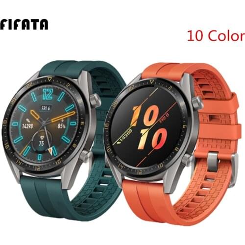 FIFATA 22/20mm Smart Watch Band For Huawei Watch GT/GT2 Strap Silicone Bands Sports Bracelet For Honor Watch Magic Wrist Straps