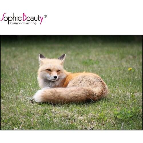 Sophie Beauty Diy Diamond Painting Cross Stitch Grassland Cute Fox Full Handcraft Embroidery handicrafts Mosaic Home Decor Gifts