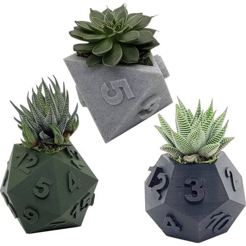 Modern Decorative Nordic Style Dice Statue Planter Flower Pots Dice-shaped Decorative Planter Home Desk Top Decor