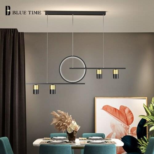 Modern LED Pendant Light for Living Room Dining Room Kitchen Decor Hanging Lighting Home Indoor Lighting Pendant Lamps Black
