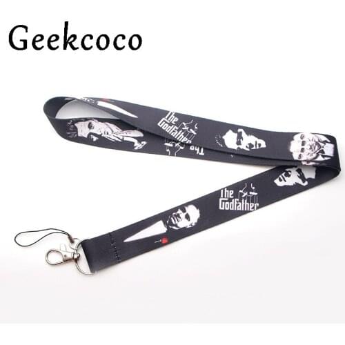 God father keychains Accessories Breakaway For Mobile Phone USB ID Badge Holder Keys Straps Tags Neck lanyard Camera J0244