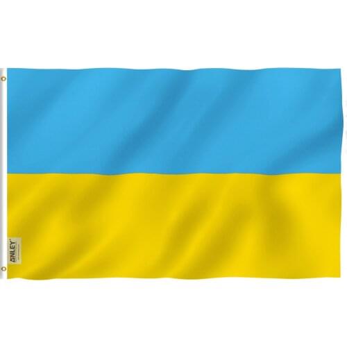 ANLEY Fly Breeze 3x5 Foot Ukraine Flag - Ukrainian National Flags Polyester with Brass Grommets 3 X 5 Ft