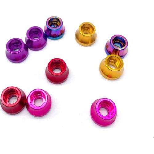 LITEPRO 2 Pcs Sliding Bicycle Hub Nuts Folding Bike Screw Bolt Aluminum Alloy Cycling Hubs Locking Nut Firm Mount