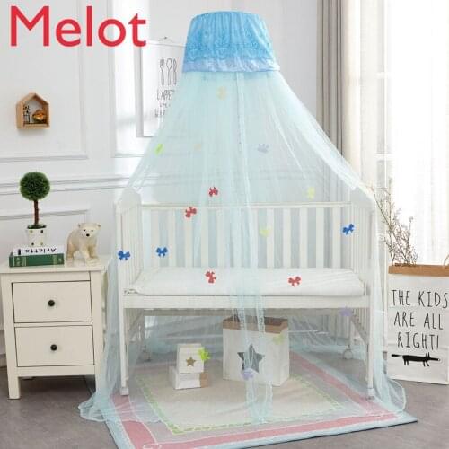 High-End Luxury Baby Bed Mosquito Net with Bracket Children Newborn Floor Clip-Type Floor Universal Mosquito Net Bracket