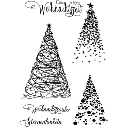 Background With German Words Transparent Clear Silicone Stamp/Seal for DIY scrapbooking/photo album Decorative clear stamp A338