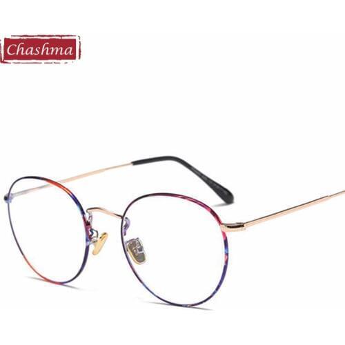 Women Retro Eyewear Prescription Alloy Glasses Frames Vintage Glasses Round Eyeglasses for Male