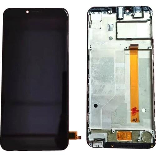 5.93" Black with Frame For Wiko View 2 Plus LCD Screen Display with touch screen For Wiko View 2 Go Assembly Replacement