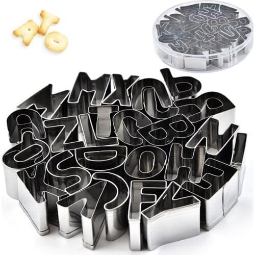 26 Letter Design Stainless Steel Biscuit Cutter Set Cookie Mold Kitchen Baking Tool