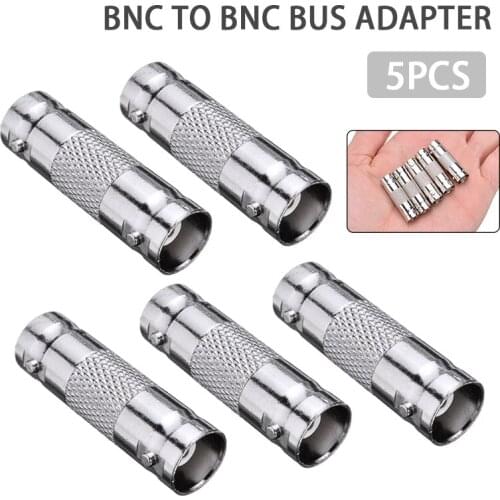 5pcs BNC Female To BNC Female Connector Converts Connecting Couplers Adapter For CCTV Video Camera Accessories