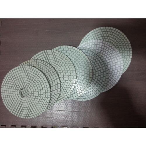 7pc 6" 150mm Diamond Polishing Pads Wet/Dry set for Granite Concrete marble