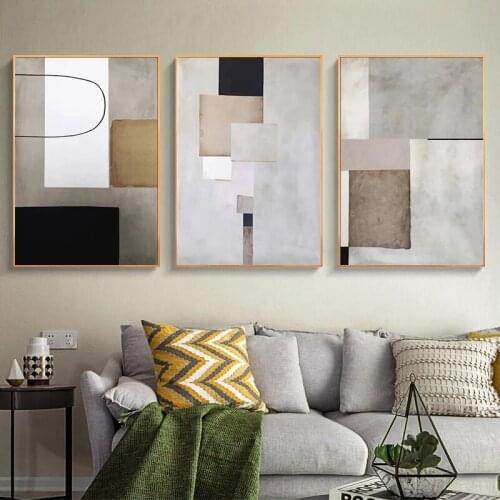 Abstract Modern Geometric Minimalist Canvas Painting Posters and Prints Wall Art Picture for Living Room Home Decor Cuadros
