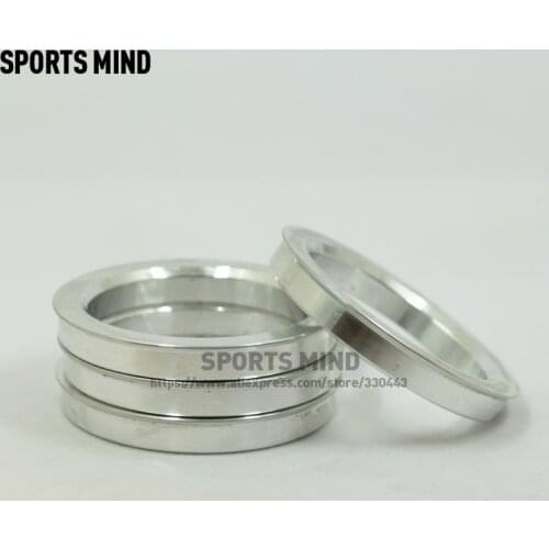 4PCS/lot Car Wheel Hub Centric Rings OD=72.6mm ID=57.1mm Aluminium Alloy Car Wheel Bore Center Collar