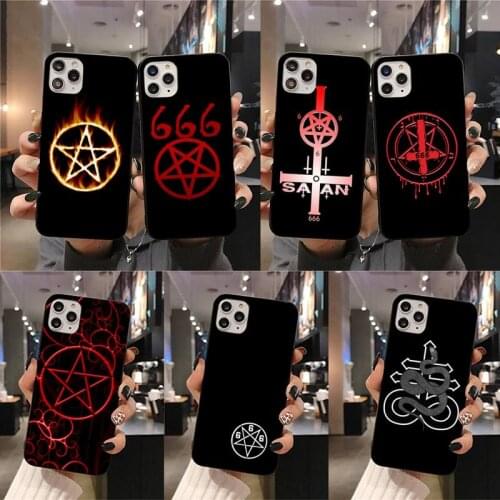 Pentagram 666 Demonic Satanic Phone Case for iphone 12 pro max 11 pro XS MAX 8 7 6 6S Plus X 5S SE 2020 XR case