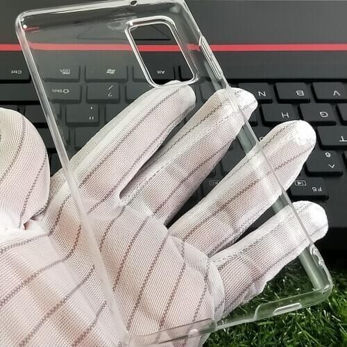 For Samsung Galaxy S20 FE/S20 Fan Edition A12 A02S Phone Case Hard PC Clear Case Camera Protect Back Cover