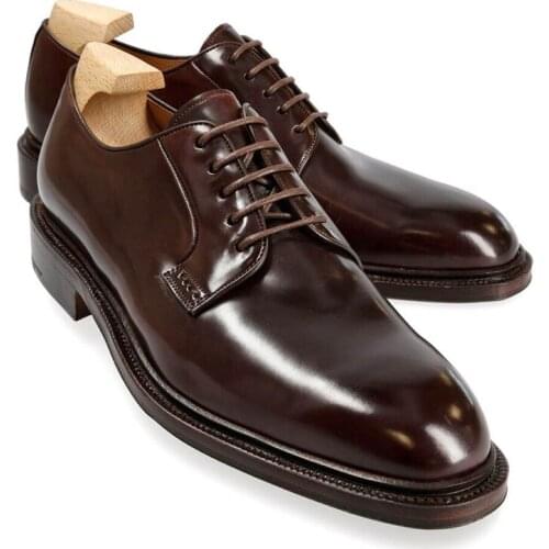 Derby Bridegroom Dress Formal Wedding Best Men Shoes Office Original Business Designer Glossy Luxury Shoes