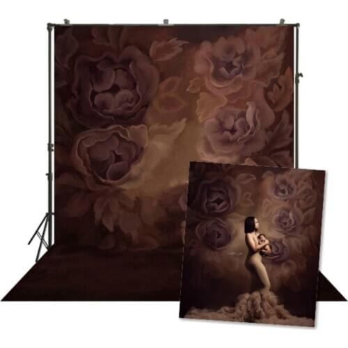 HUAYI Photography Backdrop Watercolor Oil Painting Flowers Newborns Child Studio Pregnant Woman Portraits Photo BackgroundW4699