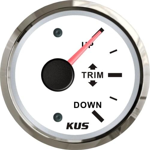 KUS 52mm 12/24V Boat Trim Gauge Marine Trim Tilt Indicator Up Down 0-190ohm