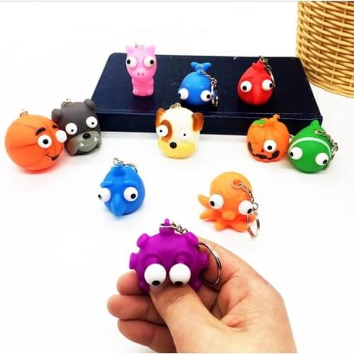 Small squishy keychain Squeeze Edamame Toys Beans Keychain Squishy Decompression Squeeze Anti Stress Adult Stress