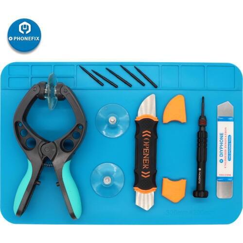 Mobile Phone Repair Tools Kit with Soldering Mat Sucker Pliers Screwdriver Set for iPhone X 8 7 6S 6P Screen Repair Tool Kits