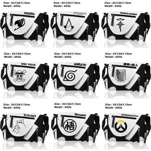 Fashion Shoulder Bag Anime Danganronpa Monokuma Crossbody Canvas Bags School Bag Unisex Casual Messenger Bag