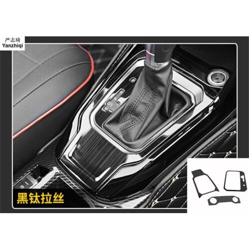 Stainless steel 3pcs Automobile stall panel stainless steel decorative frame set Car-Styling For VW Volkswagen T-Roc 2017 2018