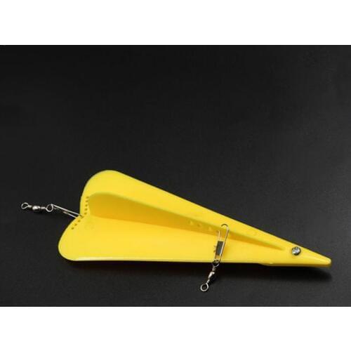 New 1pc Plastic Artificial Bait Adjustable Weight Deep Sea Fishing Trolling Diving Board Diver Board