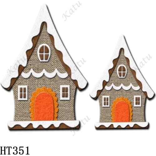 Christmas House Cutting dies - New Die Cutting And Wooden Mold,HT351 Suitable For Common Die Cutting Machines On The Market