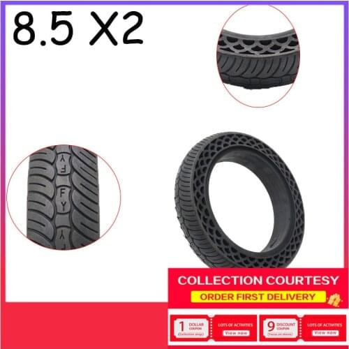8 1/2X2 for Xiaomi Mijia M365 Scooter Scooter Tires Shock Absorber Non-pneumatic Tire Shock Absorber Tire Wheel 8.5x2 Anti-slip