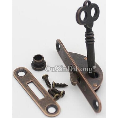 Retro Vintage 2 Sets European Antique Cupboard Counter Drawer Locks Cabinet Locks Funiture Hardware