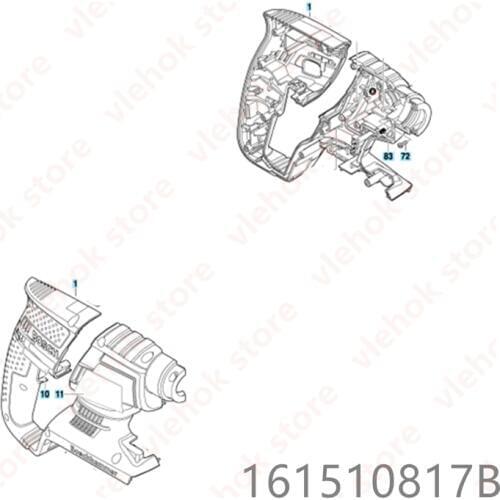 Housing Section for BOSCH GBH36V-LI 11536C 161510817B Power Tool Accessories Electric tools part