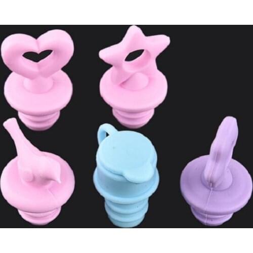 Silicone Wine Cork Stopper Creative Bird Heart Design Plug Bottle Caps Cover Bottle Stopper Barware Bar Kitchen Tools