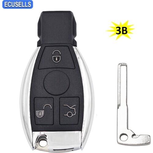 3 Button Smart Remote Car Key Shell Case Housing For Mercedes For Benz A B C E S Class W203 W204 W205 W210 W211 W212 W221 W222
