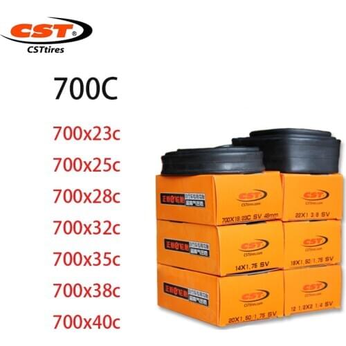 CST Bicycle Inner Tube Tyres Road MTB Bike Interior Tire Tube Anti Puncture Tube For Bike Bicycle Tire 700C 700X18c/23c/25c/35c