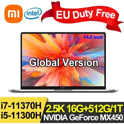 2021 Xiaomi RedmiBook Pro 14 laptop 14inch 11th Intel i7-1165G7/i5-1135G7 16+512GB 2.5K Screen Win 10 Ultra-thin Office Notebook