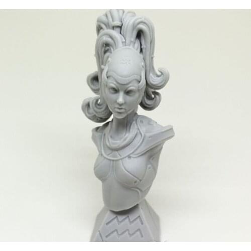 Unassambled 1/12 ancient fantasy woman warrior bust (WITH BASE ) Resin figure miniature model kits Unpainted