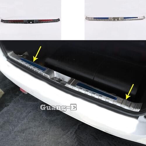 Car Inner Inside Rear Bumper Trim Stainless Steel Scuff Sill Trunk Plate Pedal Moulding For Toyota Sienna 2018 2019 2020