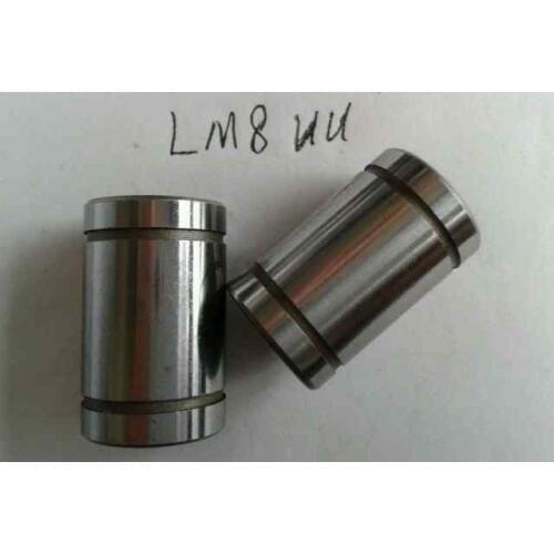 High quality 12PCS LM8UU(8*15*24) CNC Linear Ball Bushing LM8UU bearing Free Shipping Linear Motion Ball Bearing