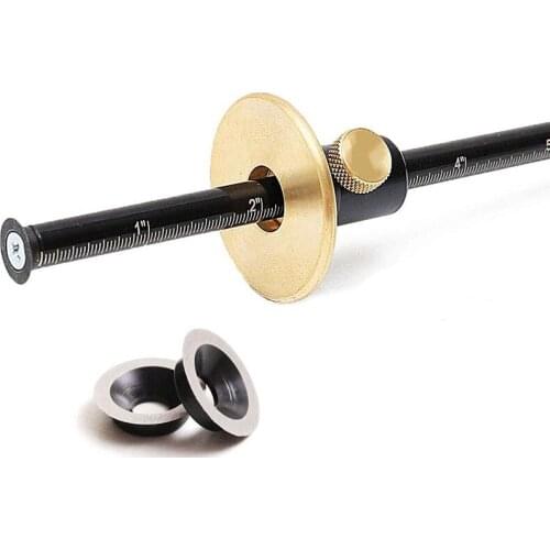 High precision Marking Scribing Gauge Drawing Metric/Inch Scale Rod Measuring Tool Carpenter Woodworking Tool