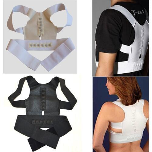 Magnetic Therapy Posture Corrector Back Waist Bodybuilding Shoulder Corset Lumbar Support Belt Posture Braces&Supports Ease Pain